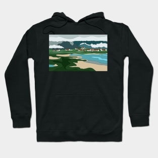 Lofoten Islands, Norway, on a misty day Hoodie